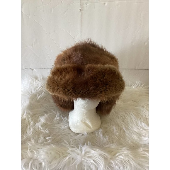 Men's Muskrat Fur Hat - Picture 2 of 5